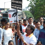 Anti trafficking rallyists